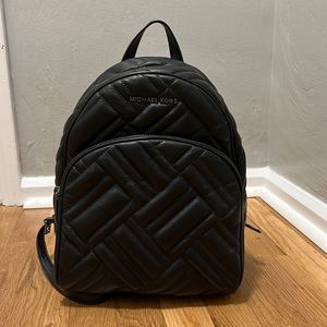 Authentic Michael Kors Black Leather Mini Backpack